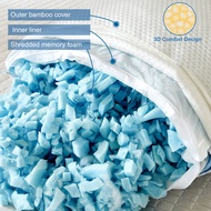 {fgjh} Shredded Sponge Pillow Soft and Supportive Pillow Premium Shredded Memory Foam Filling Soft a