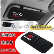 TOYOTA Cross Altis RAV4 Yaris Camry Carbon Fiber Sun Visor CD Holder Card