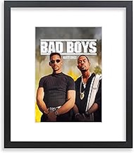 ZZFQXZ Wood 7" x 10" Magazine Frame Black with White Mat for Sports Magazine Cover or Newspaper for 