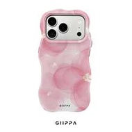 1 ชิ้น ลายดอกไม้สีชมพู, เคสโทรศัพท์ Phone 17 Pro Max ลายคลื่น, เข้ากันได้กับ Phone 16 Pro Max, 15 Pr
