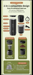 無線便攜式意大利咖啡機