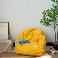 Bean Bag Chair Soft Cotton Linen Fabric Bright Colors Comfortable To Sit On Size 70.5 74 70cm Decora