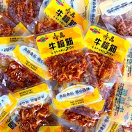 Qijing Beef Tendon Bulk Small Package Spicy Beef Tendon Beef Jerky Snacks Hunan Spicy Snacks Snacks