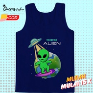 Alien Surfing Pattern Boys' T-Shirt 1-10 Years - QueensFashion.id