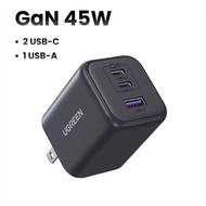 UGREEN GaN 45W 30W 20W USB C Fast Charger Adapter ใช้สำหรับ iPad iPhone 16 15 14 13 Pro Max Samsung