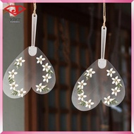 8Pcs Clear PVC Blank Hand Fans White Painting Fans Ideal for Party Decorations and Gifts yuanjingyou