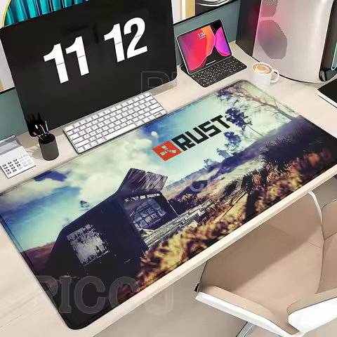 RUST Forest Minimalist Game Mouse Pad Computer PC Gamer Mousepad Laptop keyboard office accessories 