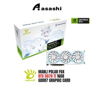 MANLI Polar Fox GeForce RTX 5070 Ti 16GB GDDR7 Triple Cooler Graphic Card (3 + 2 Years Register Requ