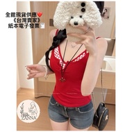 < zanna > 668 (J) Broken Super Stretchy Lycra Cotton Fixed Coaster Fake 2-Piece Vest Women's Details