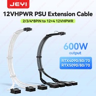 JEYI 12VHPWR to 8 Pin Adapter Cable 2/3/4x8 Pin to 12+4Pin GPU Power Extension Cable for RTX 4090/80