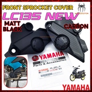 SPROCKET COVER FRONT LC135 NEW LC135 V2 V3 V4 V5 V6 V7 V8 SPROCKET COVER MATT BLACK / CARBON
