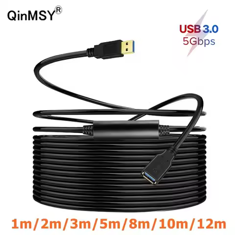12M 10M USB3.0 Extension Cable For Smart TV PS4 Xbox One SSD USB To USB Cable Extender Data Cord Min