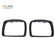 Abs Rear View Side Mirror Cover Trim Frame Decoration,Door Wing Mirror Cover For  X5 E53 3.0D/3.0I/4