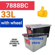 Century storage box 33 litres with wheels - 7888BC