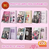 Photocard Hologram Lomo Card Newjeans Nct Bts Blackpink Boy Band Rainbow Kpop Korea 50pcs MX-5015