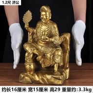 Pure Copper Carved Boddhisattva Ji Gong Ornament Tao Ji Buddha Image Dragon Taming Monk Hanuman Stat