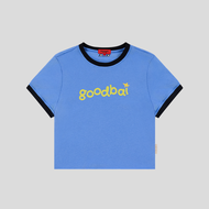 GOOD BAI | เสื้อยืด Regular Fit ขอบตัดสีพร้อมโลโก้พิมพ์