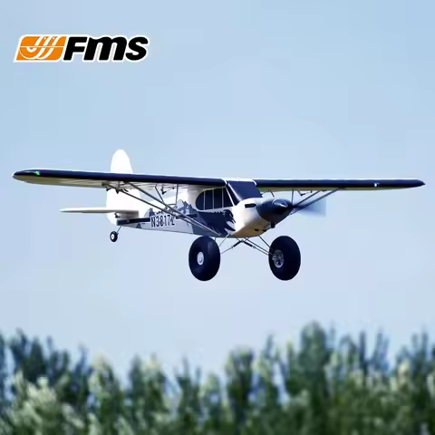 Fms Pa-18 1300mm Remote Control Model Plane 1.3m J3 Piper Super Cub Rc Airplane Pnp Trainer Electric