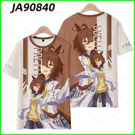 YB1 Uma Musume Pretty Derby Agnes Tachyon Cosplay cloth 3D summer T-shirt Anime Short Sleeve Top BY1