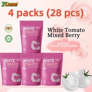 【4 packs】7Lume White Tomato powder Berry Mix 9 in 1, KKM＆HALAL Natural Organic Beverage Juice with A