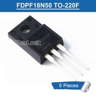 5pcs FDPF18N50 FDPF 18N50 TO-220F 18A/500V N-channel MOSFET Transistor New Original