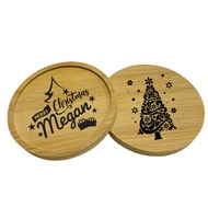Personalised Wood Coaster Customised Coaster Tray | Farewell | Christmas Xmas souvenirs,
