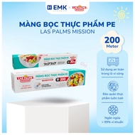 LAS PALMS MISSION Food Wrap 30cmx200m - PE material, odorless, anti-bacterial, transparent