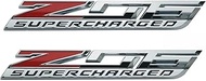 2Pc C7 Corvette ZO6 Super Charged Magnet Emblem 3D Badge Nameplate Supercharged LT4 15 Through 19 Re