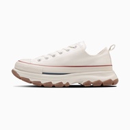 日本限定 Converse ALL STAR Ⓡ TREKWAVE OX 低筒 鋸齒厚底 白色膠底/ 24 cm