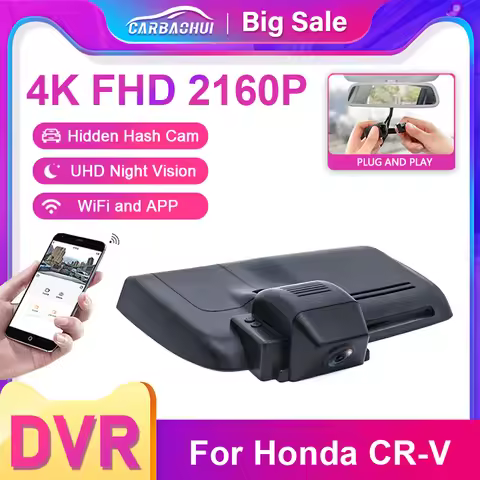 Car Dash Camera for Honda CR-V 5th 2017-2022 6th Gen 2023-2024, Plug and Play 4K OEM Look Car DVR Fo