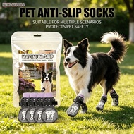 EIONG8686FT 1 Set Pet Sock, Wear Resistant Stretch Outdoor Dog Sock,  Dirt Resistant Elastic Hook an