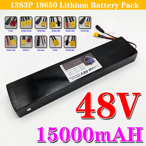 48V Battery 15000mAh Rechargeable Lithium-ion 13S3P Battery Pack Suitable for 500W 700W Electric sco