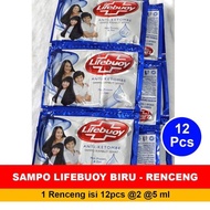 Shampoo LIFEBUOY BIRU ANTI KETOMBE 1 Renceng 2x12 Sachet