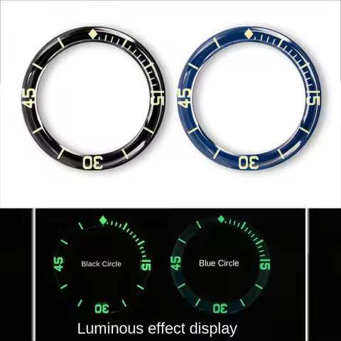 Watch Bezel Insert Green Luminous for Blancpain Fifty Fathoms Sapphire Scale Ring Watch Accessories 