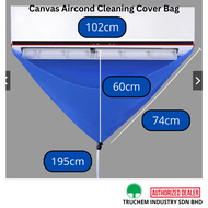 High Quality Ready Canvas Aircond Cleaning Cover Bag with Lastic Dust Washing Clean Protector Bag 1-1.5 hp