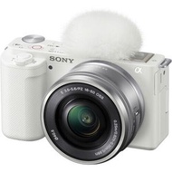 SONY - ZV-E10 無反相機連16-50mm鏡頭 (白色) (平行進口)