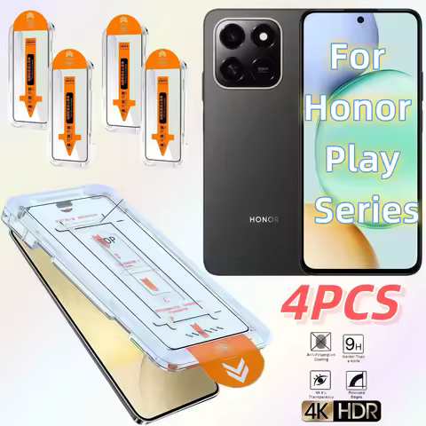 4PCS Screen Protector HD Tempered Glass for Honor Play 5T/6C/6T Pro/7T Pro/3/4T/4Pro/8T/9TPro/10C/20