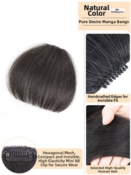 Natural Looking Fringe Wiglet Hairline Fake Hair Patch