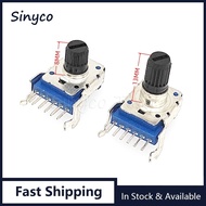 2PCS RK12 Dual Horizontal Potentiometer B10K B20K B50K B100K Speaker Audio Volume Adjustment B103 B2