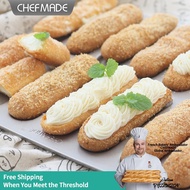 [CHEFMADE.os] Non-stick Lightning Eclair Mould Moon Finger Cookie Molds Finger Shaped Cookie Mold Ba