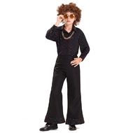 2025 New Arrival Halloween Disco Stage Costume for Kids 70s Hip Hop Retro Outfit