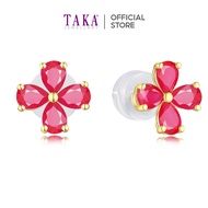 TAKA Jewellery Spectra Ruby / Emerald / Sapphire Earrings 18K Gold