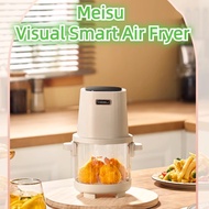 Meisu Visual Air Fryer 1.8L Mini  Transparent Glass Smart Small Electric Fryer Dormitory One Person 