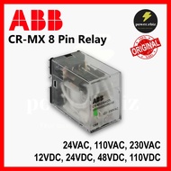 ABB CR-MX 8 Pin Relay 24VAC / 110VAC / 230VAC / 12VDC / 24VDC / 48VDC / 110VDC