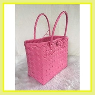 ◀ ◄ ➳    LIKHANG KAMAY Plastic Bayong Bag Medium Modern Plastic Bayong Bag souvenir giveaways handm