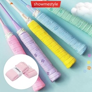 SMS 1PC 110*2.5CM Cat-Patterned PU Sweat-Absorbing Belt For Tennis And Badminton Rackets Anti-Slip A