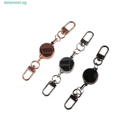 DATANEST​ Retractable Key Holder, Alloy Anti-theft Elastic Keychain, Retractable Badges Holder 21MM 
