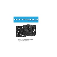 Arctic P12 Pro Reverse 120mm Single Fan Black 3-pack