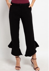 Edition Ladies  ET30 Black Vintage  Waterfall Trousers