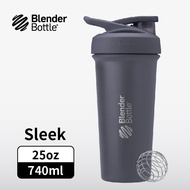Blender Bottle Sleek按壓式不鏽鋼水壺/ 25oz/ 740ml/ 格雷灰